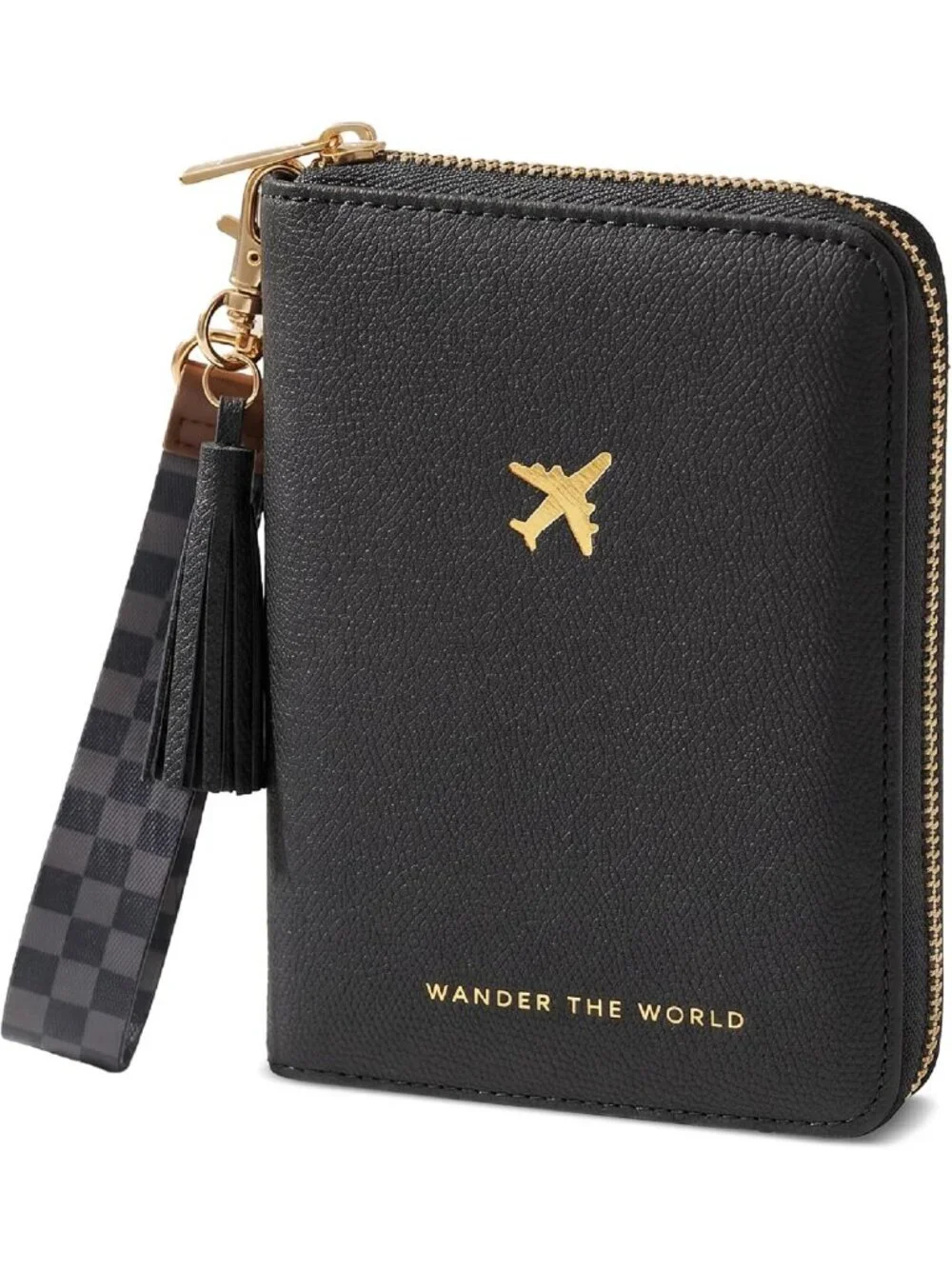 Stylish Passport Holder & Travel Wallet with Wristlet Strap - Perfect for